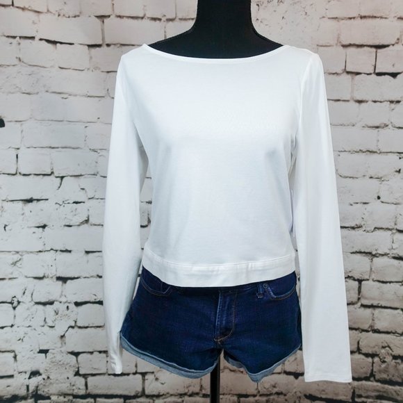 Guess white long sleeve tee large junior - Picture 2 of 8